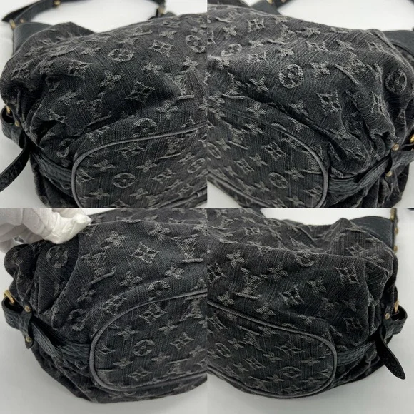 ❌SOLD❌Authentic NEW Louis Vuitton monogram black denim XS Mahina - Picture 14 of 17